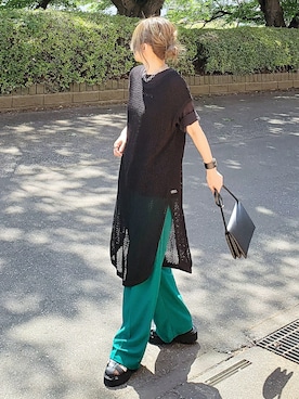 「ipumu（イプム）のアイテム」を使った、&りっちさん（レディース・154cm）の夏コーディネート