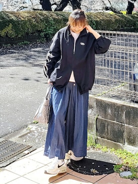 「ikka（イッカ）のアイテム」を使った、&りっちさん（レディース・154cm）の春コーディネート