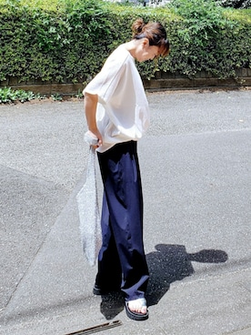 「Riberry（リベリー）のアイテム」を使った、&りっちさん（レディース・154cm）の夏コーディネート