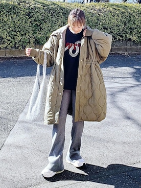 「Starting Over（スターティングオーバー）のアイテム」を使った、&りっちさん（レディース・154cm）の冬コーディネート