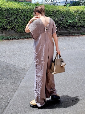 「ikka（イッカ）のアイテム」を使った、&りっちさん（レディース・154cm）の夏コーディネート