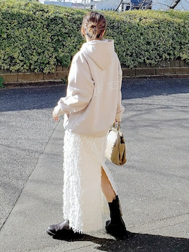 「ikka（イッカ）のアイテム」を使った、&りっちさん（レディース・154cm）の冬コーディネート