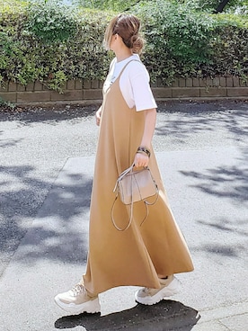 「Lucida（ルシーダ）のアイテム」を使った、&りっちさん（レディース・154cm）の夏コーディネート
