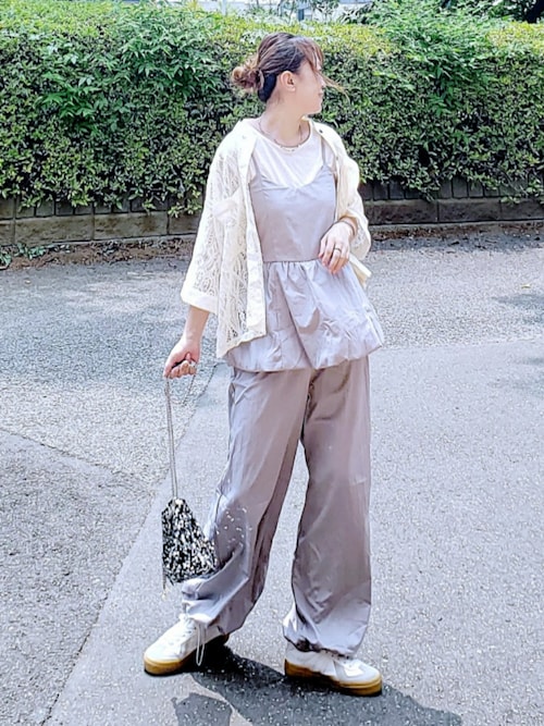 セール】Cropped lace shirt バンドカラークロップドレース