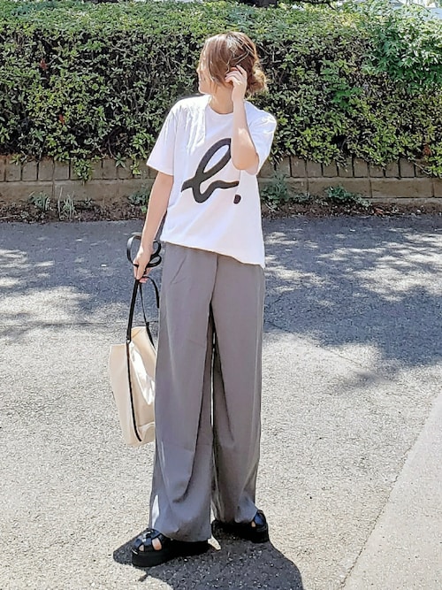 agnes b. pour ADAM ET ROPE'】T-SHIRTS SERIGRAPHIE（Tシャツ