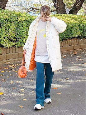 「bohmal（ボマール）のアイテム（ジャケット/アウター）」を使った、&りっちさん（レディース・154cm）の秋コーディネート