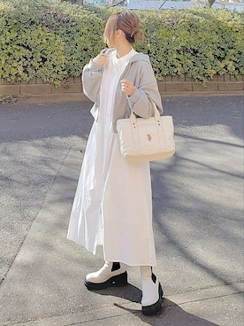 「URBAN RESEARCH Sonny Label（アーバンリサーチサニーレーベル）のアイテム（ワンピース/ドレス）」を使った、&りっちさん（レディース・154cm）の冬コーディネート