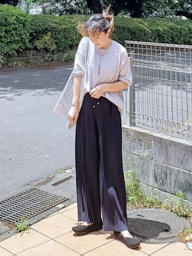 「Riberry（リベリー）のアイテム」を使った、&りっちさん（レディース・154cm）の夏コーディネート