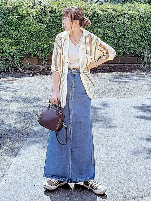 デニムロングスカート（デニムスカート）｜Chillfar（チルファー）の