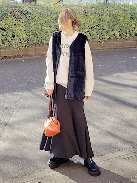 &りっちさん(レディース・154cm)の冬コーディネート