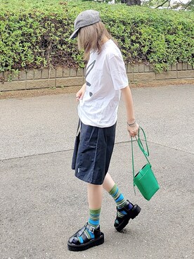 カーゴハーフパンツ のレディース人気ファッションコーディネート Wear