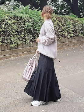 「sakishimatokyo」｜「アイテム（スウェット）」を使った、&りっちさん（レディース・154cm）の夏コーディネート