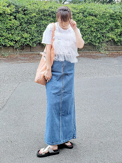 デニムロングスカート（デニムスカート）｜Chillfar（チルファー）の