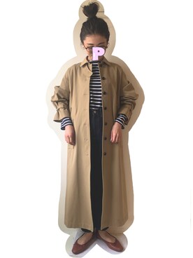 「U by SPICK&SPAN（ユーバイスピックアンドスパン）のアイテム（ジャケット/アウター）」を使った、ぱぱぱさん（レディース・160cm）の冬コーディネート