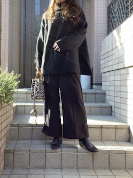 「プチプチコーデ」｜ここなっつさん（レディース・163cm）の冬コーディネート