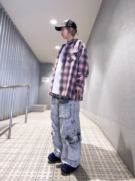 「A4A（エーフォーエー）のアイテム」を使った、HARU.さん（レディース・157cm）の秋コーディネート