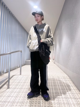 「DANKE SCHON（ダンケシェーン）のアイテム（帽子）」を使った、HARU.さん（レディース・157cm）の秋コーディネート