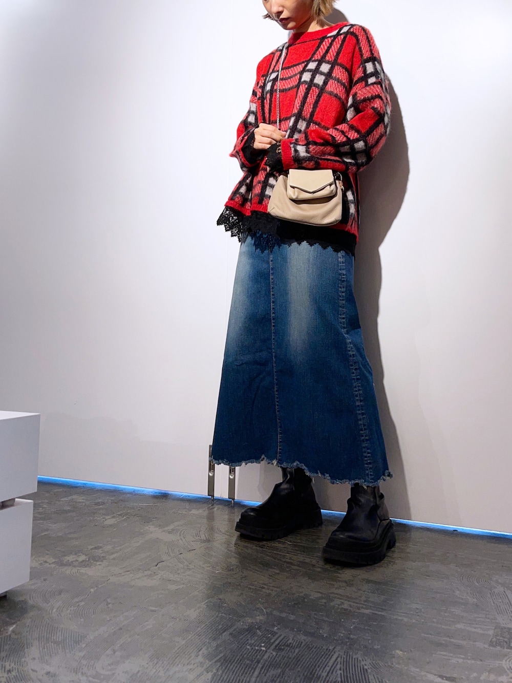 HARU.(LHP 福岡店)｜surtのデニムスカートを使ったコーディネート - WEAR 