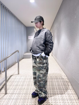 「DANKE SCHON（ダンケシェーン）のアイテム（帽子）」を使った、HARU.さん（レディース・157cm）の冬コーディネート