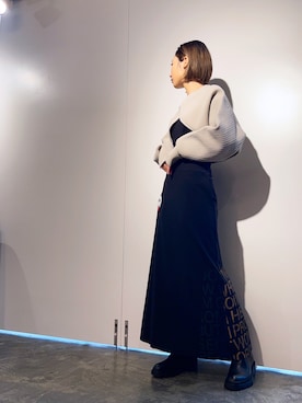 「B'2nd（ビーセカンド）のアイテム（ブーツ）」を使った、HARU.さん（レディース・157cm）の秋コーディネート