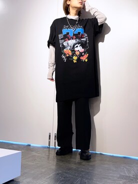 「MSGM（エムエスジーエム）のアイテム」を使った、HARU.さん（レディース・157cm）の夏コーディネート
