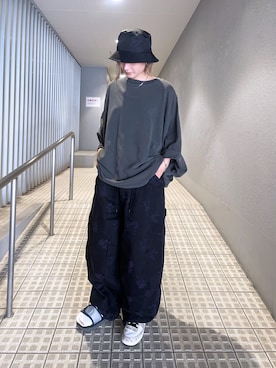 「DANKE SCHON（ダンケシェーン）のアイテム（帽子）」を使った、HARU.さん（レディース・157cm）の夏コーディネート