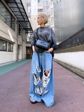 「DIESEL」｜HARU.さん（レディース・157cm）の夏コーディネート