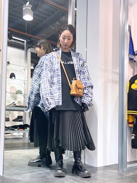 「MCM（エムシーエム）のアイテム」を使った、HARU.さん（レディース・157cm）の冬コーディネート