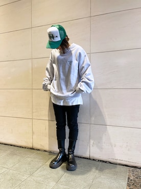 「KaneZ（ケインズ）のアイテム」を使った、HARU.さん（レディース・157cm）の春コーディネート