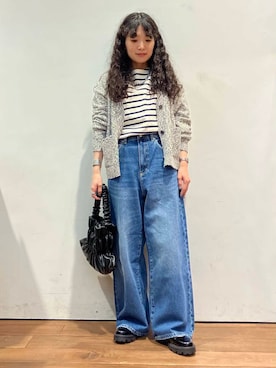 「FORK&SPOON」｜「アイテム（その他シューズ）」を使った、簗脇　美紅さん（レディース・152cm）の秋コーディネート