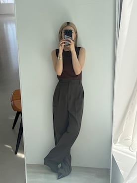 「オフィスカジュアル」｜MariNakamuraさん（レディース・158cm）の夏コーディネート