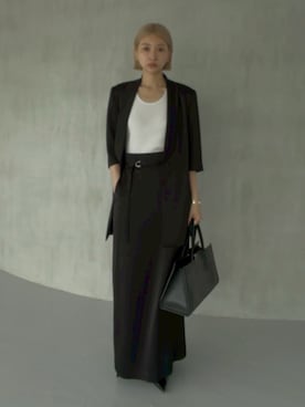 「RIM.ARK（リムアーク）のアイテム」を使った、MariNakamuraさん（レディース・158cm）の夏コーディネート
