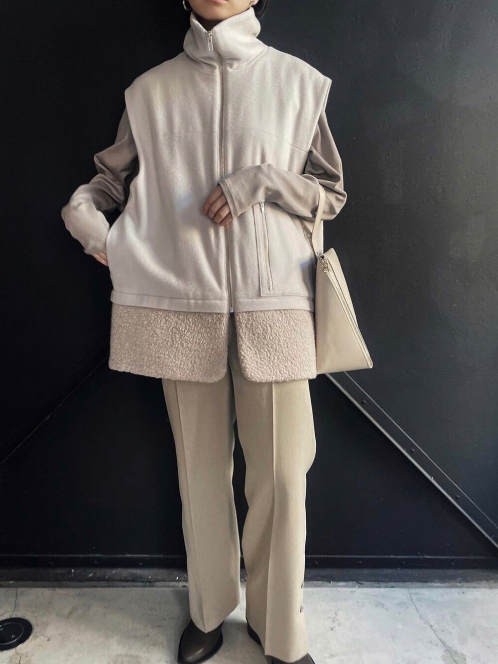 RIM.ARK（リムアーク）の「Melton boa vest（ベスト）」 - WEAR