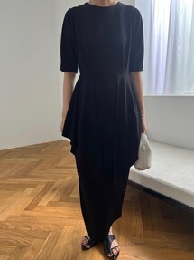 RIM.ARK（リムアーク）の「Drape design cut dress（ワンピース）」 - WEAR