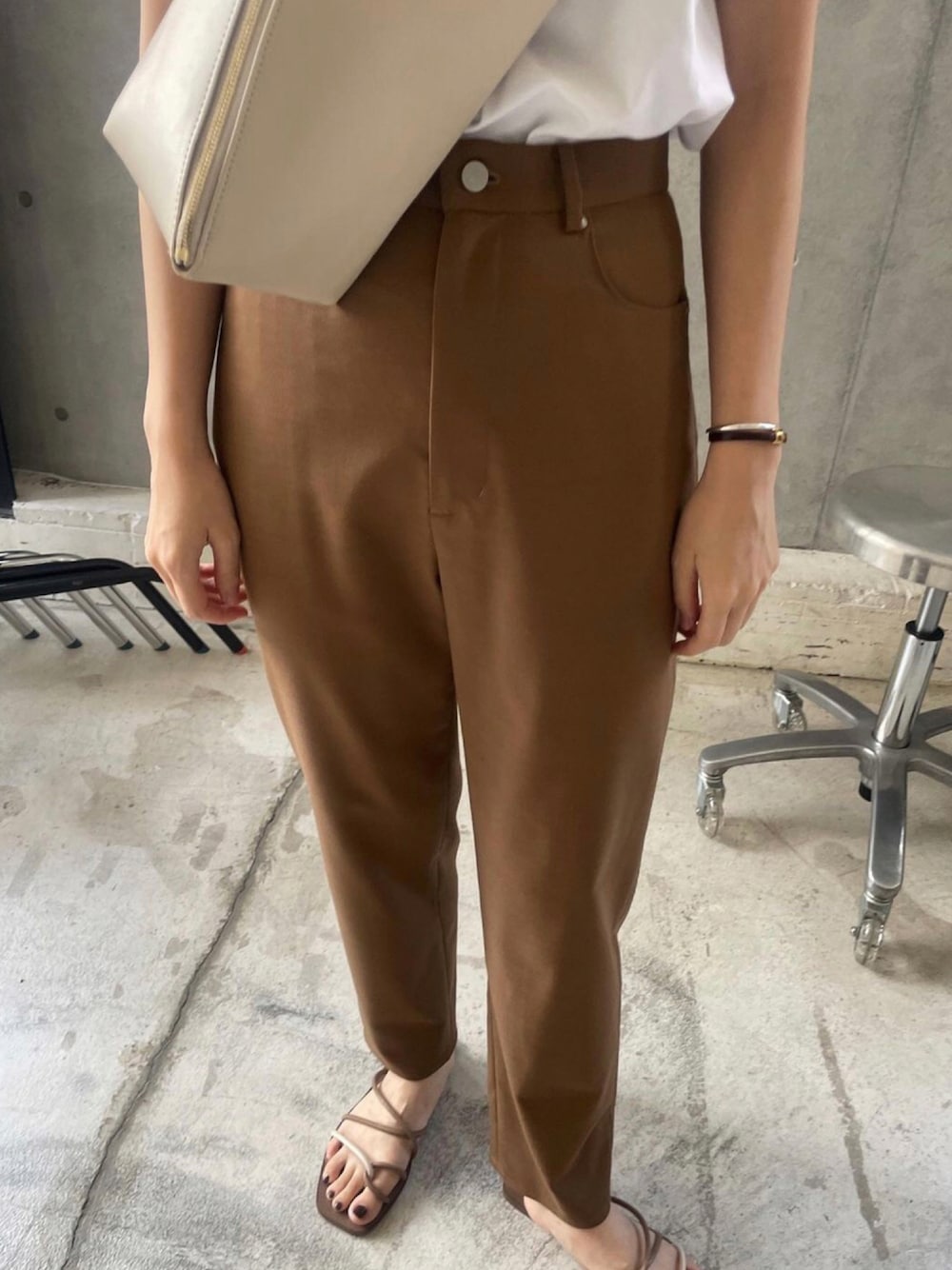 RIM.ARK（リムアーク）の「Rope cross heel sandal（サンダル