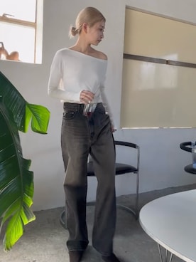 「アイテム（トップス）」を使った、MariNakamuraさん（レディース・158cm・30代）の秋コーディネート