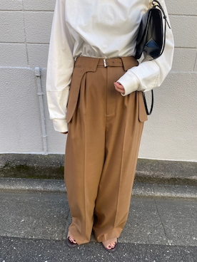 「RIM.ARK（リムアーク）のアイテム」を使った、MariNakamuraさん（レディース・158cm）の秋コーディネート