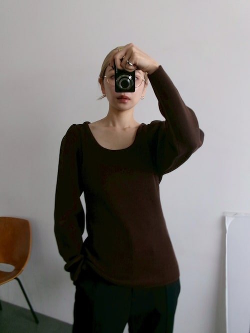 Decollete knit tops デコルテニットトップス（ニット/セーター）｜RIM