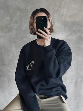 「アイテム（スウェット）」を使った、MariNakamuraさん（レディース・158cm・30代）の冬コーディネート