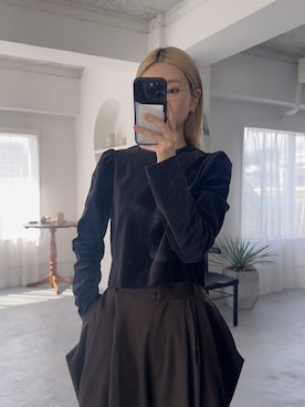 「アイテム（スラックス）」を使った、MariNakamuraさん（レディース・158cm・30代）の秋コーディネート