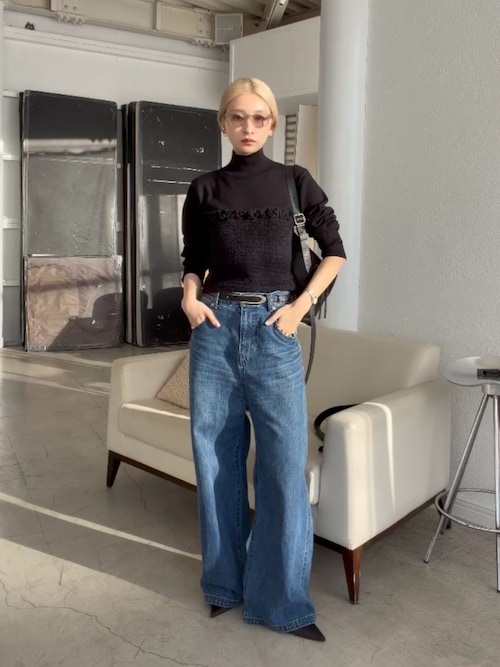 Middle straight blue denim ミドルストレートブルーデニム（デニム