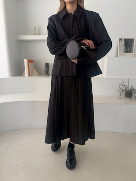 「アイテム（その他アウター、ブラック系）」を使った、MariNakamuraさん（レディース・158cm）の夏コーディネート