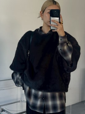 「RIM.ARK（リムアーク）のアイテム」を使った、MariNakamuraさん（レディース・158cm）の秋コーディネート