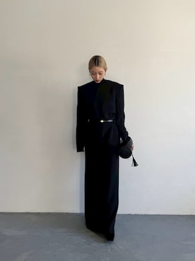 「アイテム（ドレス）」を使った、MariNakamuraさん（レディース・158cm）の秋コーディネート