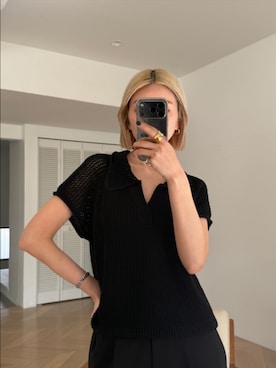 「RIM.ARK（リムアーク）のアイテム」を使った、MariNakamuraさん（レディース・158cm）の春コーディネート