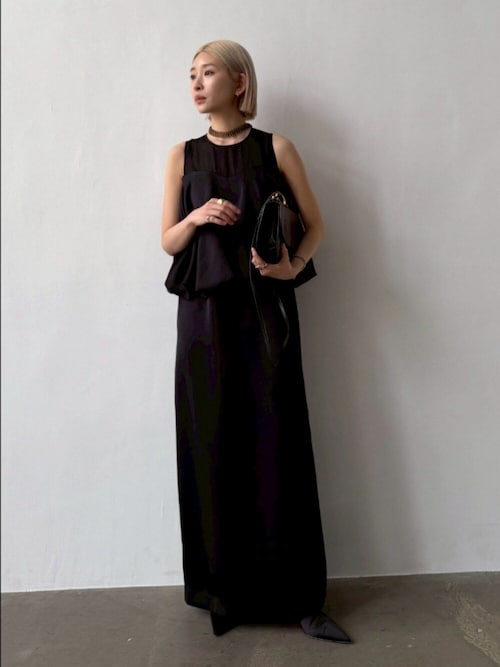 Pointed satin mule ポインテッドサテンミュール（パンプス）｜RIM.ARK
