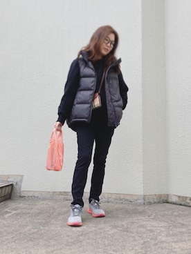「プラスJ」｜「アイテム（ジャケット/アウター）」を使った、まっこさん（レディース・157cm）の秋コーディネート