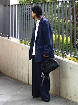 「ITTI（イッチ）のアイテム」を使った、イリザワさん（メンズ・168cm）の春コーディネート