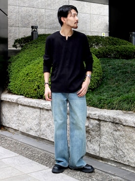 「Lui's（ルイス）のアイテム」を使った、イリザワさん（メンズ・168cm）の秋コーディネート