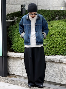 「Lui's（ルイス）のアイテム」を使った、イリザワさん（メンズ・168cm）の秋コーディネート